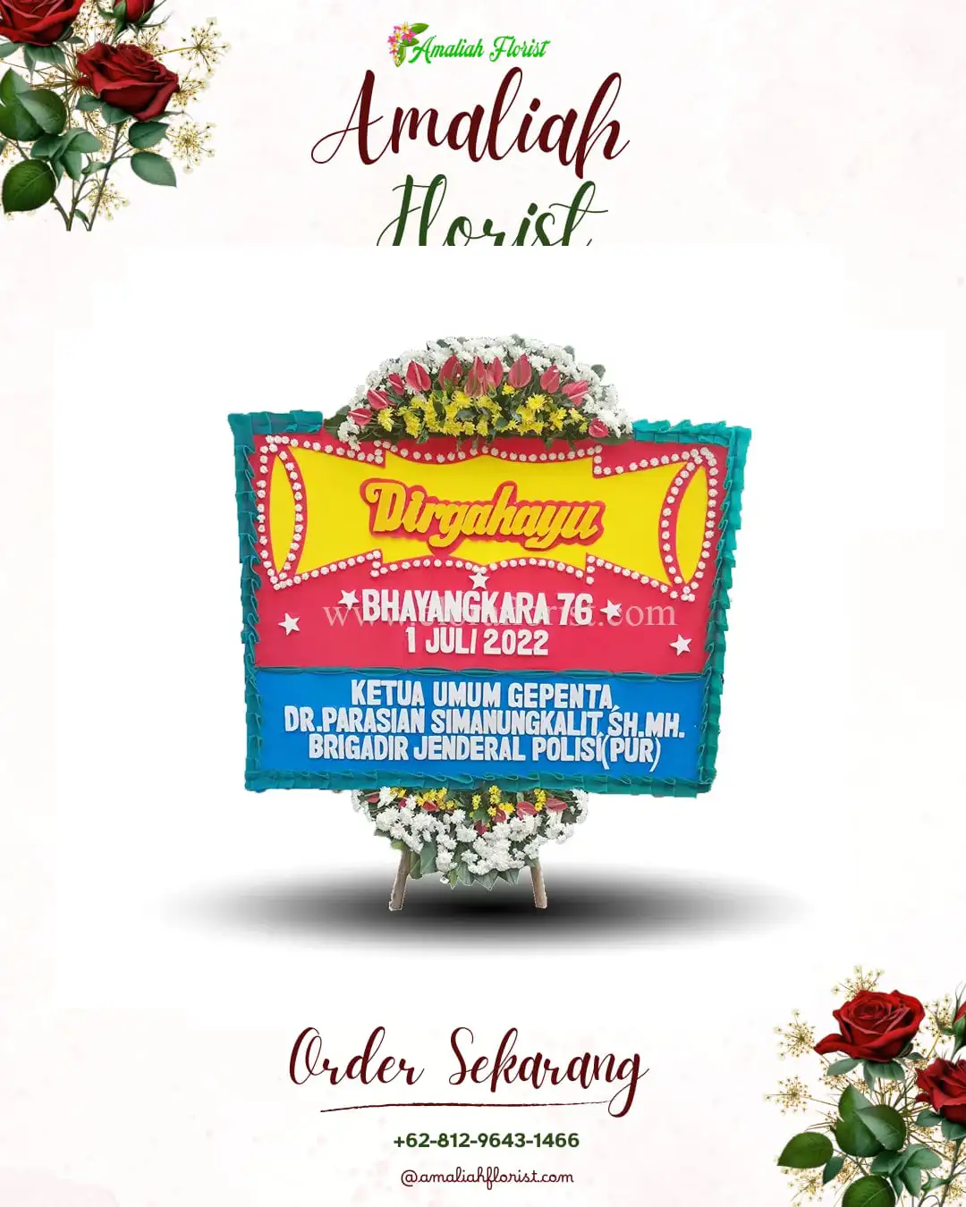 Papan Bunga HUT Ulang Tahun Alor